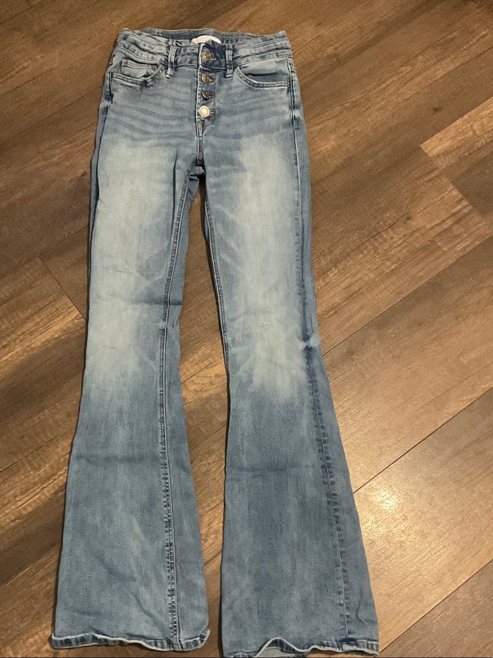 VERVET BY FLYING MONKEY Light Blue High-Rise Flare Jeans